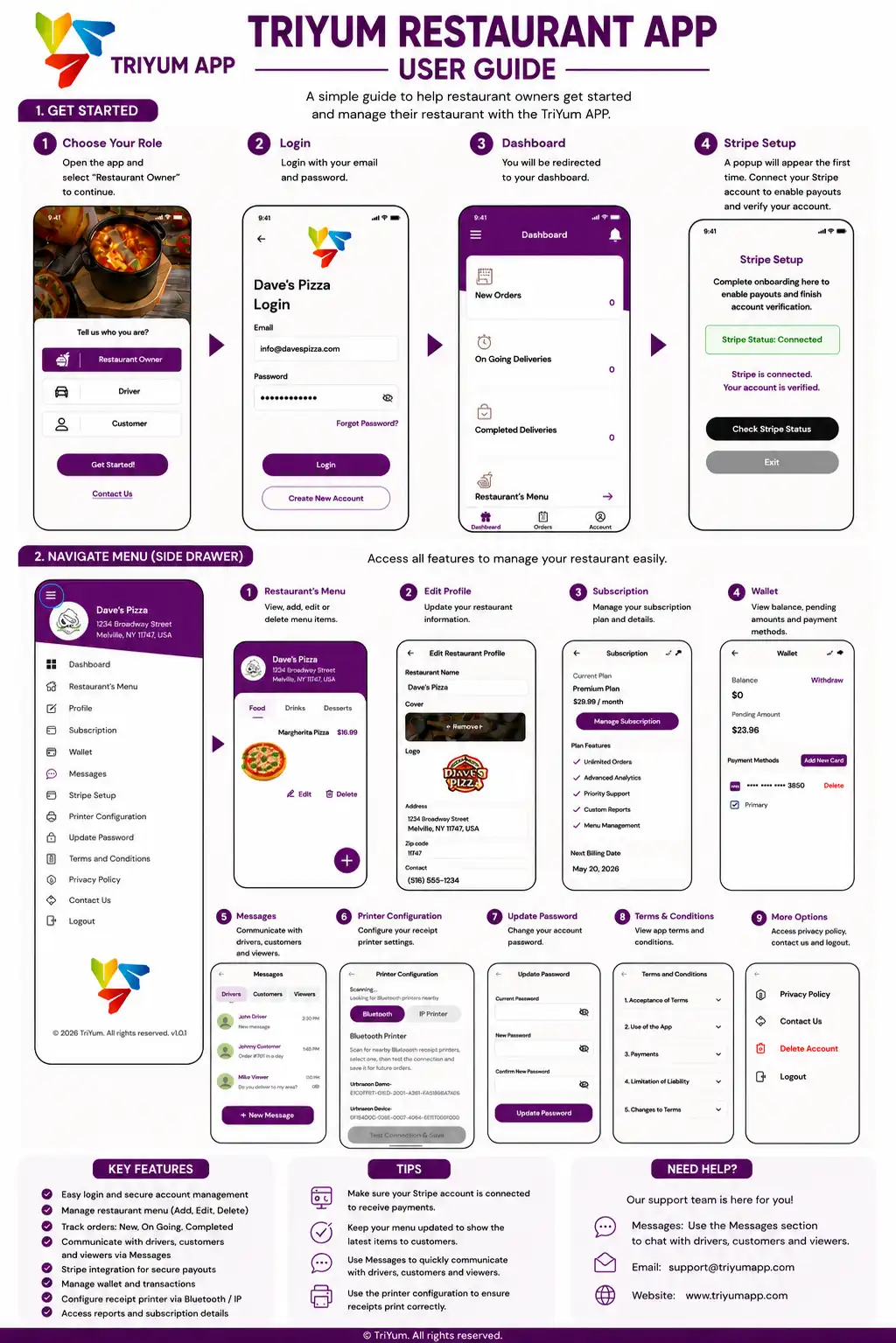 Restaurant partner preparing an order for Triyum delivery